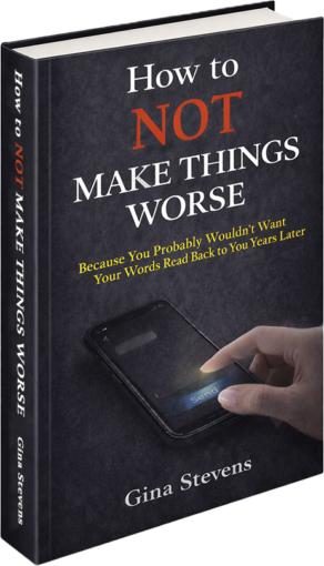 How to Not Make Things Worse book cover by Gina Stevens author