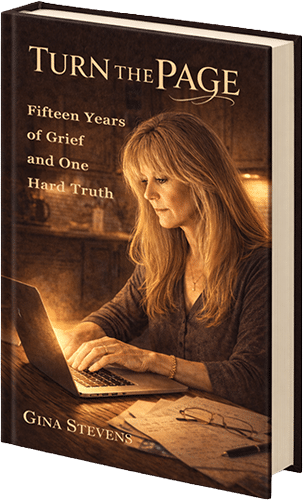 Turn the Page memoir by Gina Stevens author spanning 1970 to 2025